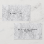 Originele verfijnde grijze achtergrond uniek visitekaartje (Voorkant / Achterkant)