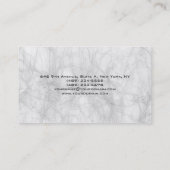 Originele verfijnde grijze achtergrond uniek visitekaartje (Achterkant)