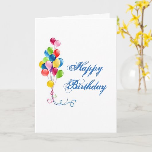 Originele verjaardagskaarten kaart (Gele Bloem)