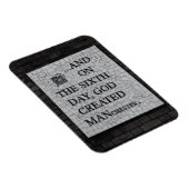 Originele versie van "Op de zesde dag" Manchester  Magneet (Rechterzijde)