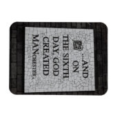 Originele versie van "Op de zesde dag" Manchester  Magneet (Horizontaal)