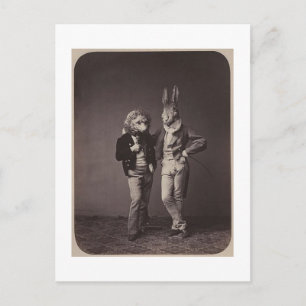 Originele vintage halloween's costumes foto 900's briefkaart