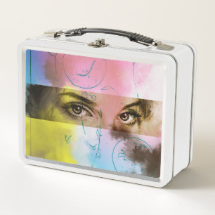Originele vintage metalen lunchbox - Stare