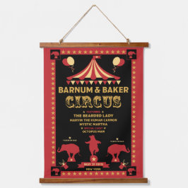 Originele Vintages geïnspireerd rond T-shirt Hangend Wandkleed