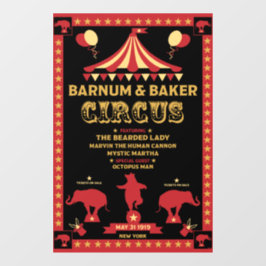 Originele Vintages geïnspireerd rond T-shirt Raamsticker