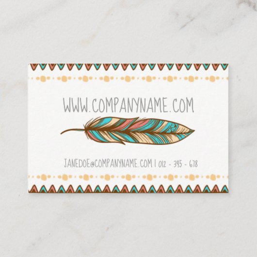 Originele Visitekaartjes van de Bohemen-doezelstij (Achterkant)