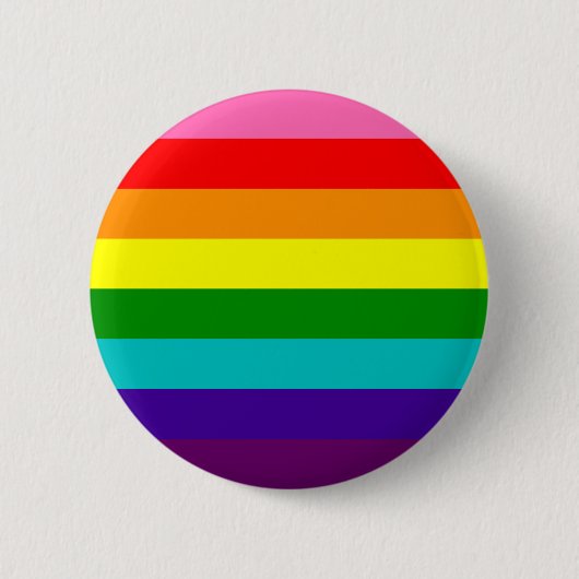 Originele vlag Gilbert Baker Rainbow Gay Pride Ronde Button 5,7 Cm (Voorkant)