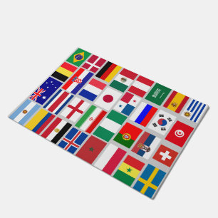 Originele VOETBAL VOETBAL TEAM VLAGGEN SYMBOOL 201 Deurmat