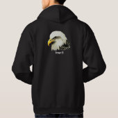 Originele Waterverf Bald Eagle Bird Semper Fi Hoodie (Achterkant)