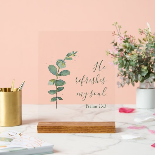 Originele Waterverf Bijbelvers Home Decor (Huwelijk)