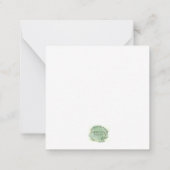 Originele Waterverf bladeren Notitiekaartje (Achterkant)