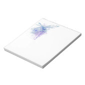 Originele Waterverf Dragonfly in Blue Mauve Natuur Notitieblok (Linkerzijde)