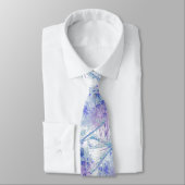 Originele Waterverf Dragonfly in Blue Mauve Natuur Stropdas (Gebonden)