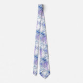 Originele Waterverf Dragonfly in Blue Mauve Natuur Stropdas (Achterkant)