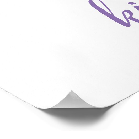 Originele Waterverf Dragonfly in Blue Mauve Quote Poster (Hoek)