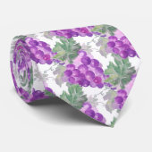 Originele Waterverf Druif Cluster Pattern Stropdas (Opgerold)