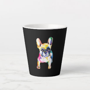 Originele Waterverf Hand French Bulldog Gift Latte Mok