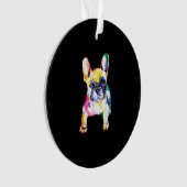 Originele Waterverf Hand French Bulldog Gift Ornament (voorkant)