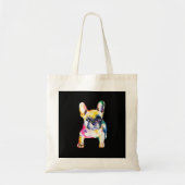 Originele Waterverf Hand French Bulldog Gift Tote Bag (Voorkant)