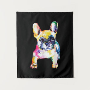 Originele Waterverf Hand French Bulldog Gift Wandkleed