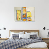Originele Waterverf "Maizena, Oros & Freshpak" Canvas Afdruk (Insitu (Slaapkamer))