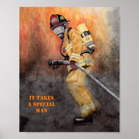 "Originele Waterverf Miranda Saint James" Poster (Voorkant)