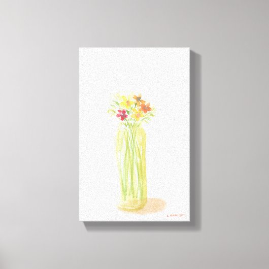 originele Waterverf op doek Canvas Afdruk (Voorkant)