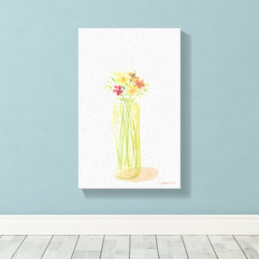 originele Waterverf op doek Canvas Afdruk (Insitu (Houten vloer))