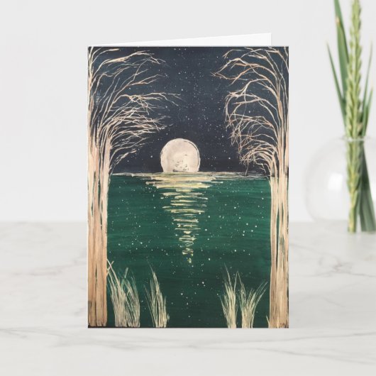 Originele Waterverf op een lege Kaart (Voorkant)