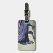 Originele Waterverf Rog Raven Painting Bagagelabel (Voorkant verticaal)