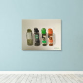 Originele Waterverf specerijen Canvas Afdruk (Insitu (Houten vloer))