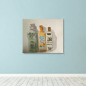 Originele Waterverf toiletartikelen Canvas Afdruk (Insitu (Houten vloer))