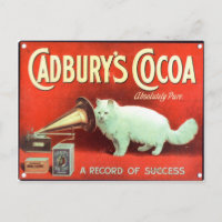 Originele wijnposter van Cadbury's cacao