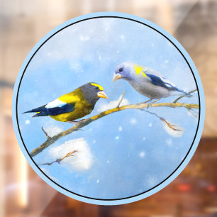 Originele Wilde Vogel Kunst Schilderij van de Avon Raamsticker