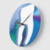 Originele witte tand-vormende tandheelkundige wand grote klok (Hoek)