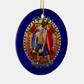 Originele Yaqui Nation Deer Dancer Keramisch Ornament (Rechts)