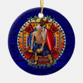 Originele Yaqui Nation Deer Dancer Keramisch Ornament (Voorkant)