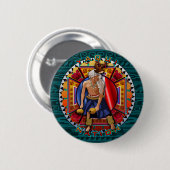 Originele Yaqui Nation Deer Dancer Ronde Button 5,7 Cm (Voorkant /achterkant)