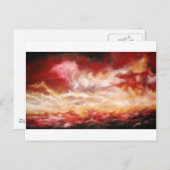 Originele zeegezicht schilderij - Landschap Art Pa Briefkaart (Voorkant / Achterkant)