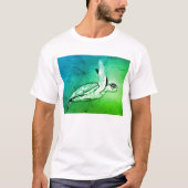 Originele zeeschildpad kunst t-shirt (Voorkant)
