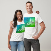 Originele zeeschildpad kunst t-shirt (Unisex)