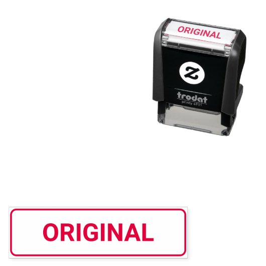 ORIGINELE Zelfinktende Rubber Stamp Stempel (In situ)