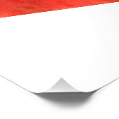 Originele, zoete, rode watermeloen keuken perfect poster (Hoek)