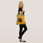 Originele zonnebloem Afdrukken op Canvas tas (Op model)
