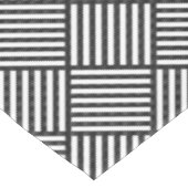 Originele ZWARTE EN WITTE DUBBELE DIAMONTPATROON Tafelkleed (Gekanteld)