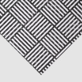 Originele ZWARTE EN WITTE DUBBELE DIAMONTPATROON Tissuepapier (Detail)