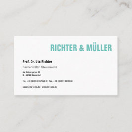 Originelle Visitenkarte Visitekaartje