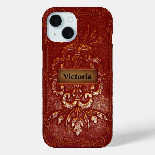 Oriholt Diva Victoriaans Monogram Case-Mate iPhone Case (Achterkant)