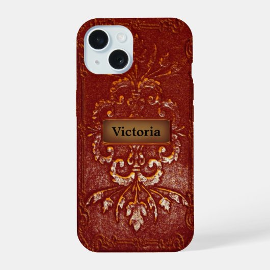 Oriholt Diva Victoriaans Monogram iPhone 15 Case (Achterkant)