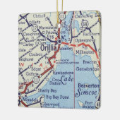 Orillia ON  Map Keramisch Ornament (Links)